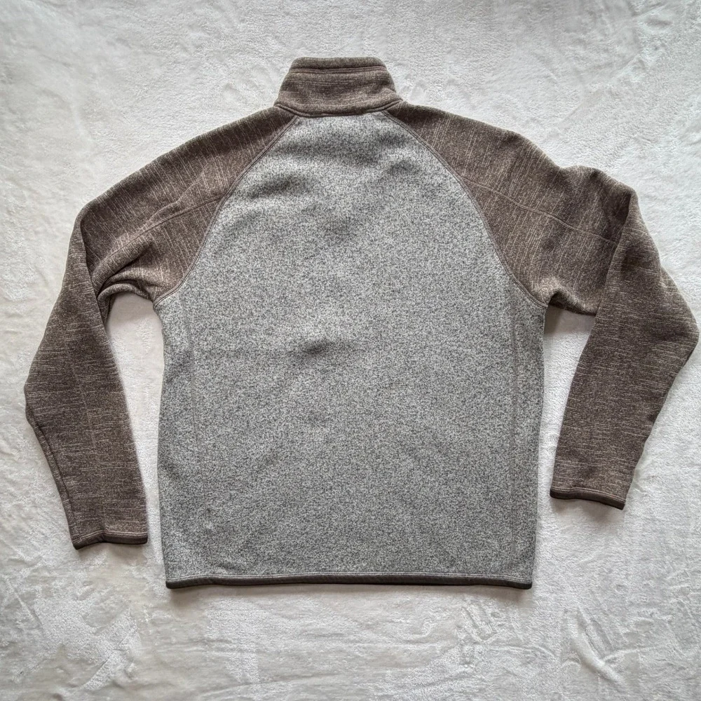 Patagonia Brown Better Sweater 1/4 Zip Pullover Mens Large Excellent